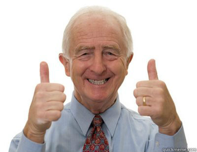   -    Thumbs up Grandpa