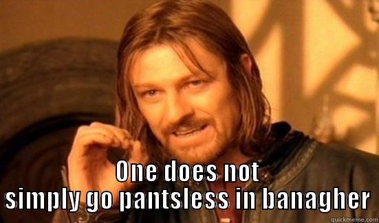  ONE DOES NOT SIMPLY GO PANTSLESS IN BANAGHER Boromir