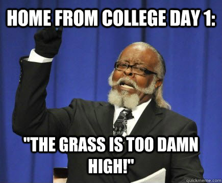 Home from college day 1: 