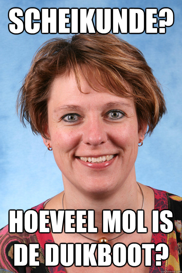 Scheikunde? Hoeveel mol is de duikboot? - Scheikunde? Hoeveel mol is de duikboot?  Hurdur