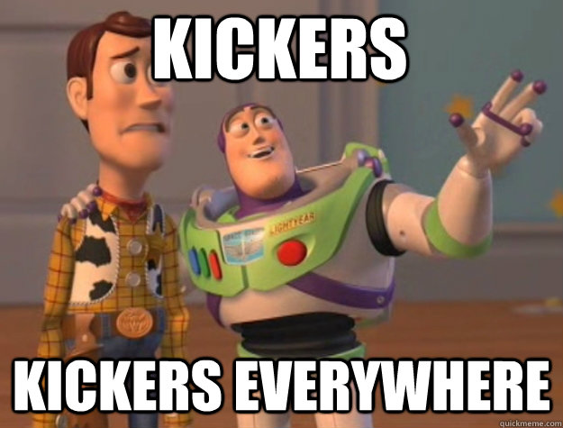 kickers kickers everywhere  toystory everywhere