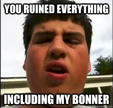 YOU RUINED EVERYTHING INCLUDING MY BONNER - YOU RUINED EVERYTHING INCLUDING MY BONNER  BonnerKid