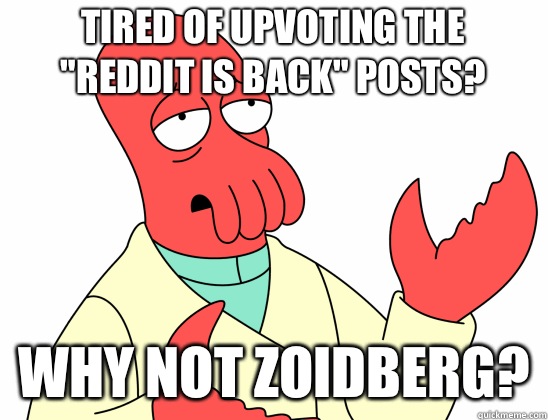 Tired of upvoting the 