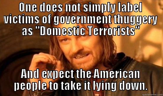 ONE DOES NOT SIMPLY LABEL VICTIMS OF GOVERNMENT THUGGERY AS 