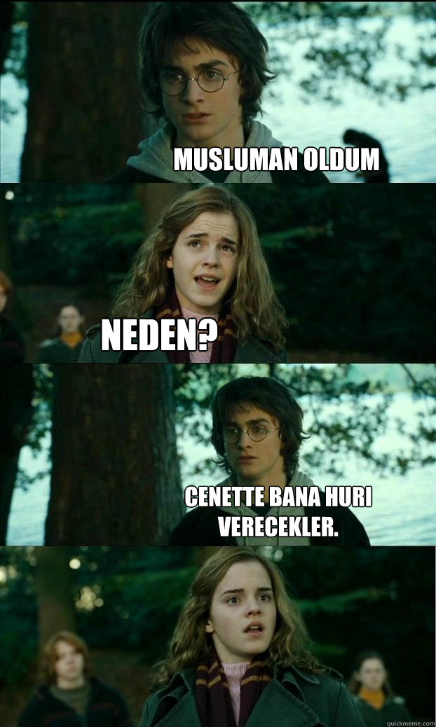 musluman oldum neden? cenette bana huri verecekler.  - musluman oldum neden? cenette bana huri verecekler.   Horny Harry