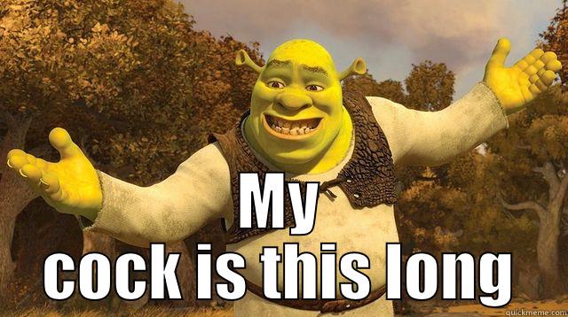 shrek's cock -  MY COCK IS THIS LONG Misc