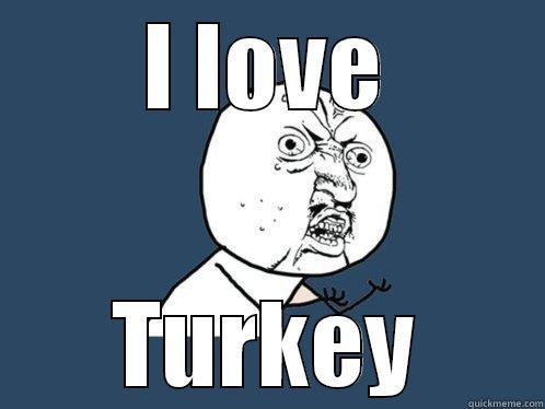 I LOVE TURKEY Y U No