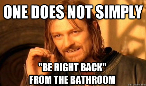 ONE DOES NOT SIMPLY 