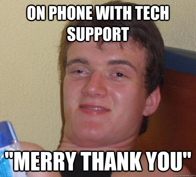 On phone with tech support 