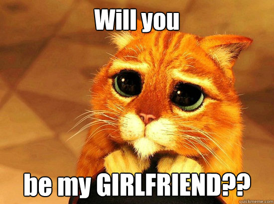 Will you be my GIRLFRIEND?? - Will you be my GIRLFRIEND??  PUSS IN A BOOTS