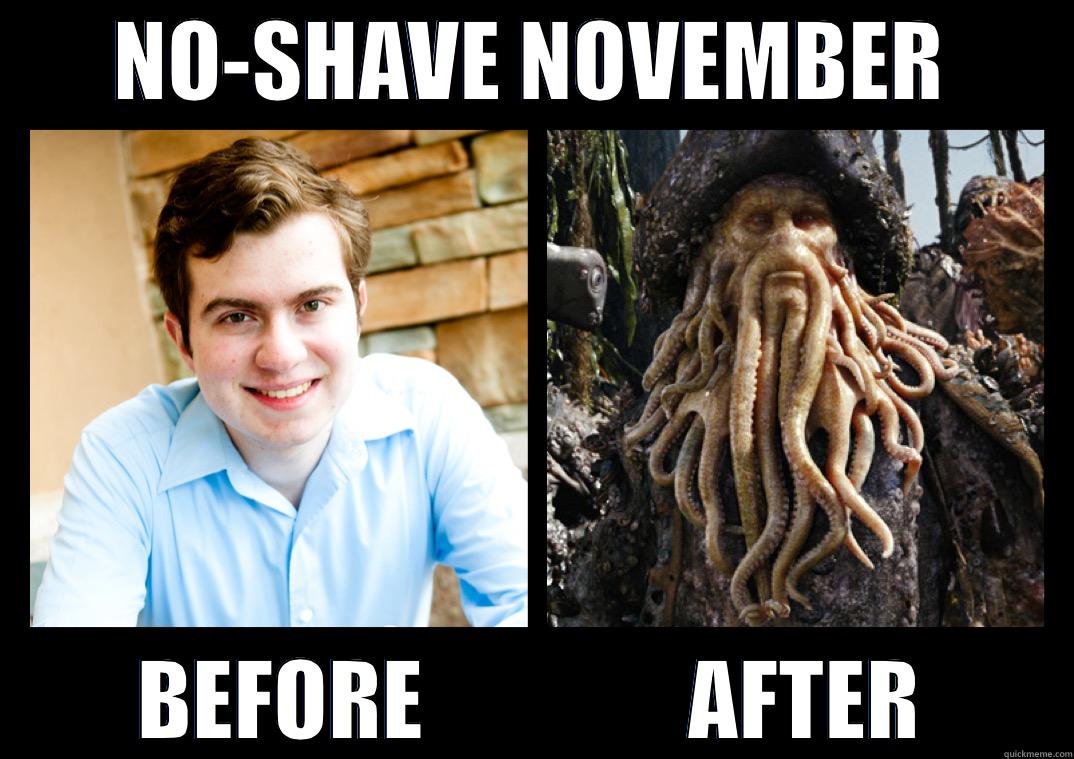 No-shave November - NO-SHAVE NOVEMBER BEFORE               AFTER Misc