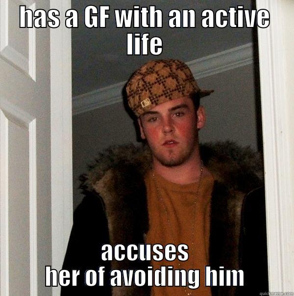 Douche steve the BF - HAS A GF WITH AN ACTIVE LIFE ACCUSES HER OF AVOIDING HIM Scumbag Steve