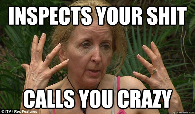 Inspects your shit Calls you crazy  Gillian Mckeith