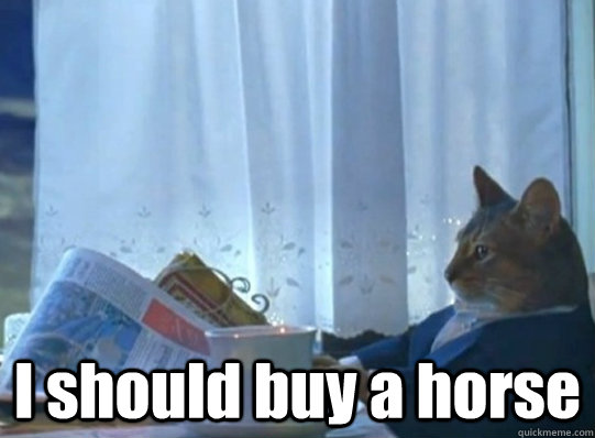  I should buy a horse -  I should buy a horse  Misc