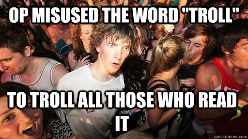 OP misused the word 