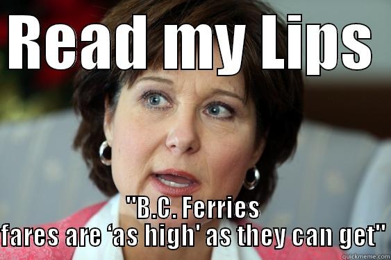 READ MY LIPS  