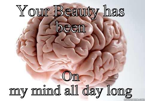 YOUR BEAUTY HAS BEEN ON MY MIND ALL DAY LONG Scumbag Brain