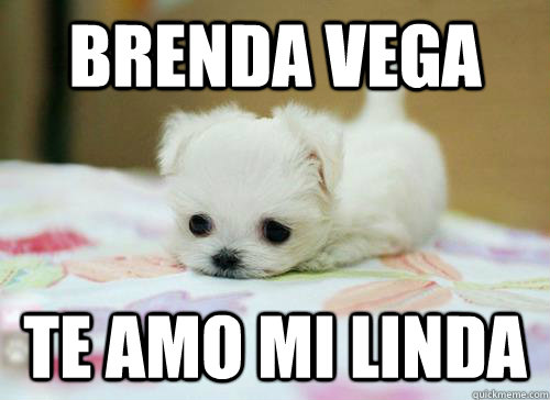 BRENDA VEGA te amo mi linda  I Miss You