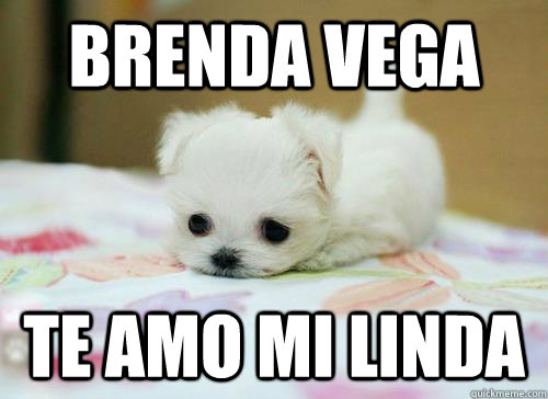 BRENDA VEGA te amo mi linda - BRENDA VEGA te amo mi linda  I Miss You