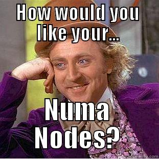 HOW WOULD YOU LIKE YOUR... NUMA NODES? Condescending Wonka