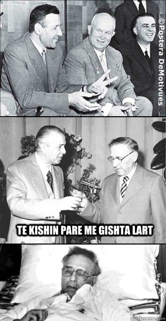 te kishin pare me gishta lart  Enver Hoxha