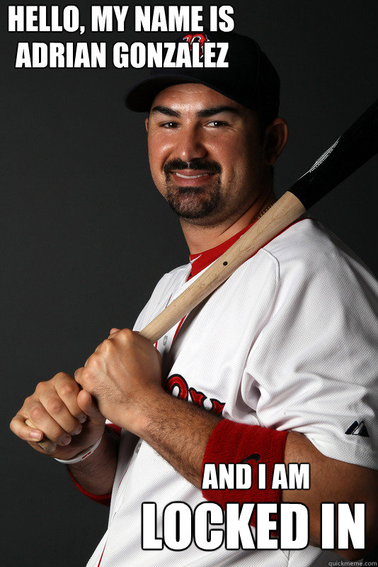 hello, my name is adrian gonzalez AND I am locked in - hello, my name is adrian gonzalez AND I am locked in  Misc