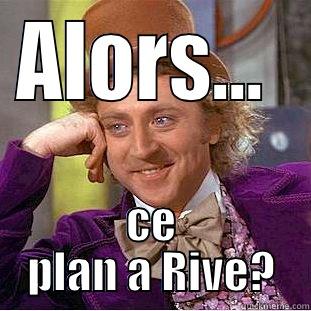 ALORS...  CE PLAN A RIVE? Condescending Wonka