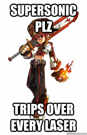supersonic plz trips over every laser  Scumbag Elsword