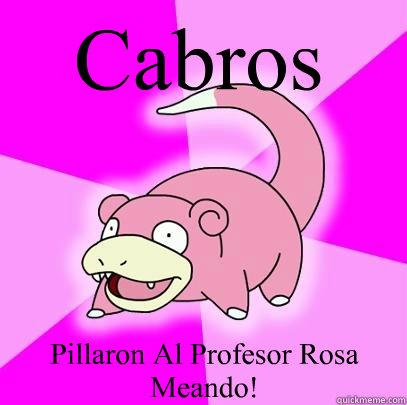 Cabros Pillaron Al Profesor Rosa Meando!  Slowpoke