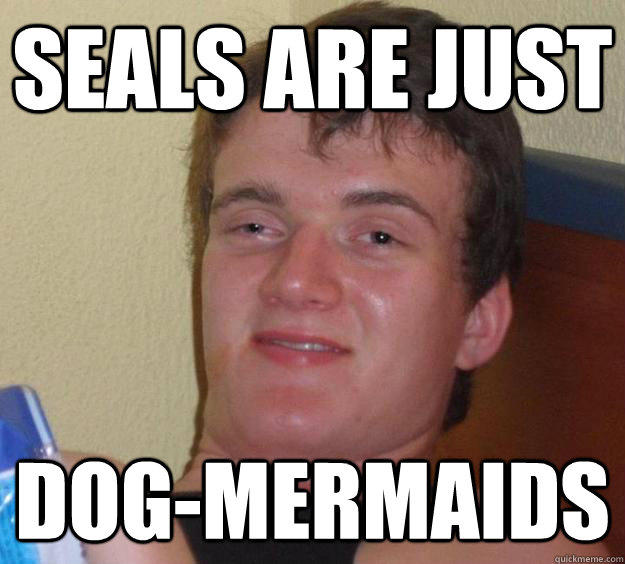 Seals are just dog-mermaids  