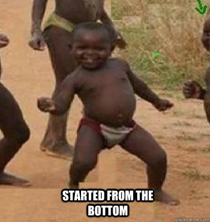  Started from the bottom  dancing african baby