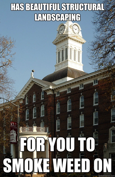 Has beautiful structural landscaping for you to smoke weed on  Kutztown Big Chicken