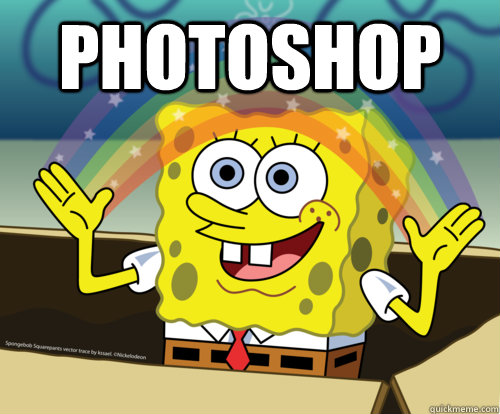 PHOTOSHOP   Spongebob rainbow