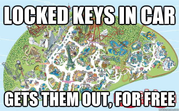 locked keys in car gets them out, for free - locked keys in car gets them out, for free  Good Guy Kings Island