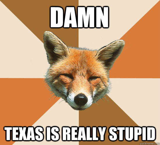 Damn  Texas is really stupid  Condescending Fox