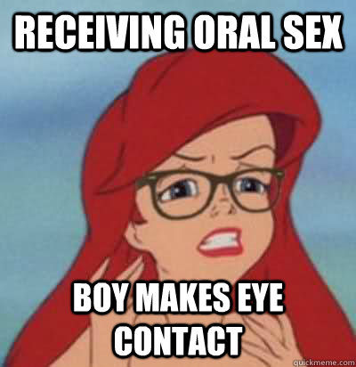 Receiving Oral sex Boy makes eye contact  Hipster Ariel
