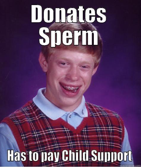 DONATES SPERM HAS TO PAY CHILD SUPPORT Bad Luck Brian