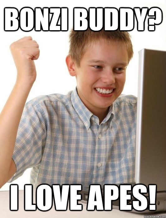 Bonzi Buddy? I love apes!  First Day on the Internet Kid