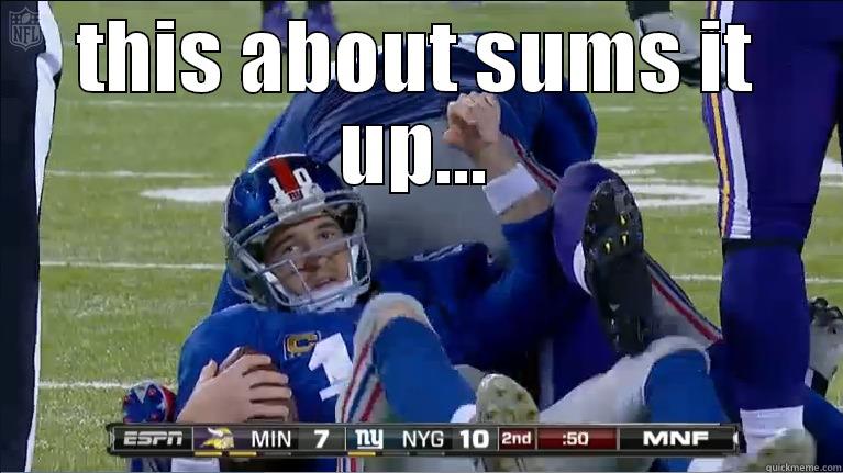 Eli Manning  - THIS ABOUT SUMS IT UP...  Misc