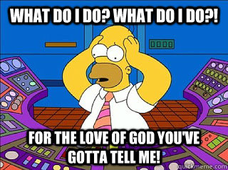 What do I do? What do I do?! For the love of god you've gotta tell me! - What do I do? What do I do?! For the love of god you've gotta tell me!  Misc