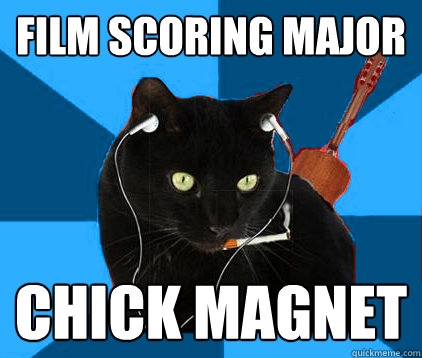 Film Scoring Major chick magnet  Socially Awkward Berklee Cat