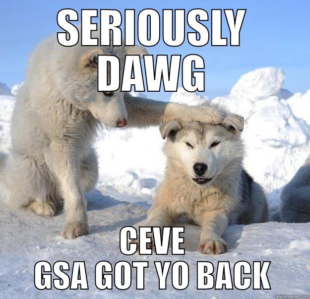 SERIOUSLY DAWG CEVE GSA GOT YO BACK Caring Husky