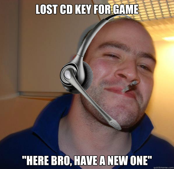 Lost CD key for game 