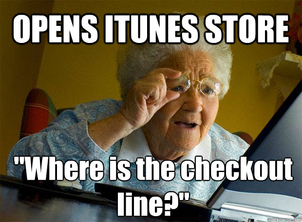 OPENS ITUNES STORE 
