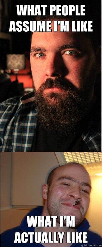 What people assume I'm like What I'm actually like - What people assume I'm like What I'm actually like  Date Site Guy