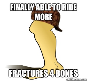 Finally able to ride more Fractures 4 bones  