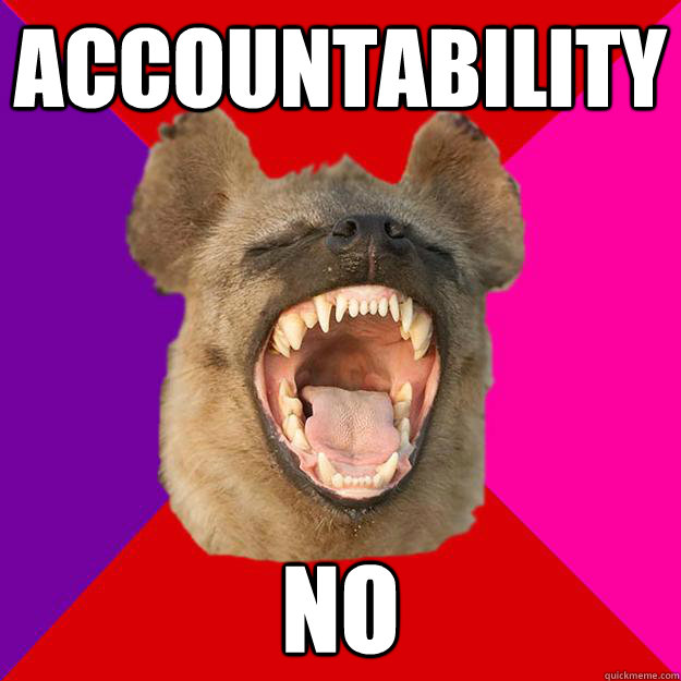 accountability no  Radical Feminist Hyena