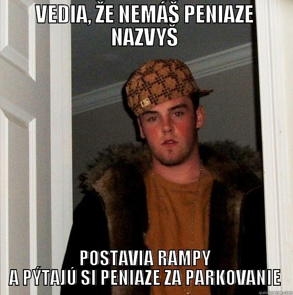 VEDIA, ŽE NEMÁŠ PENIAZE NAZVYŠ POSTAVIA RAMPY A PÝTAJÚ SI PENIAZE ZA PARKOVANIE Scumbag Steve