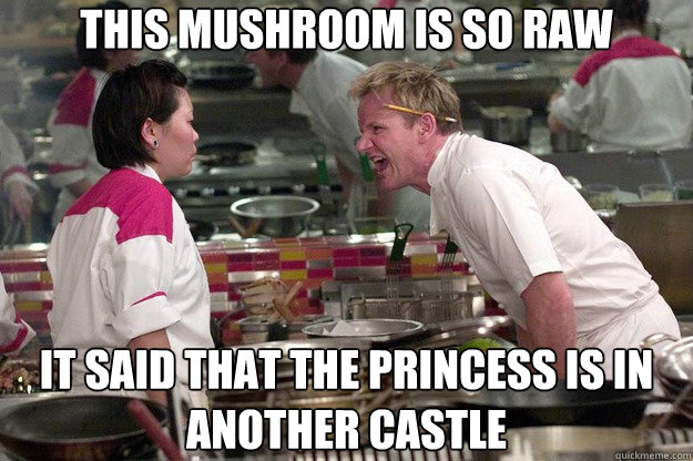 This mushroom is so raw it said that the princess is in another castle - This mushroom is so raw it said that the princess is in another castle  Misc