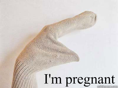 I'm pregnant  - I'm pregnant   Sock Puppet